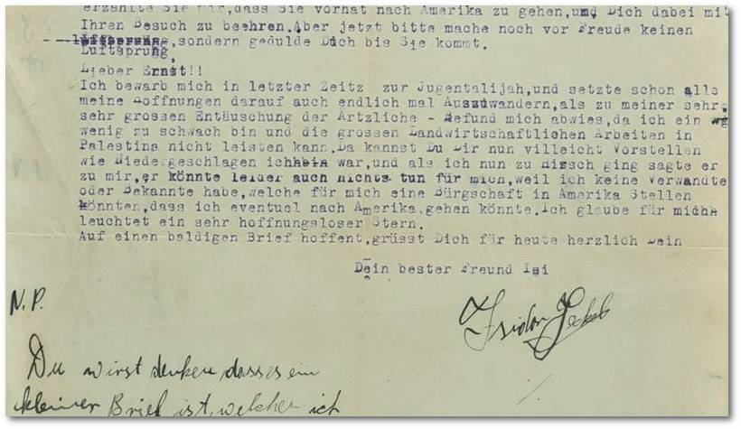 Letter to Ernst Alexander
