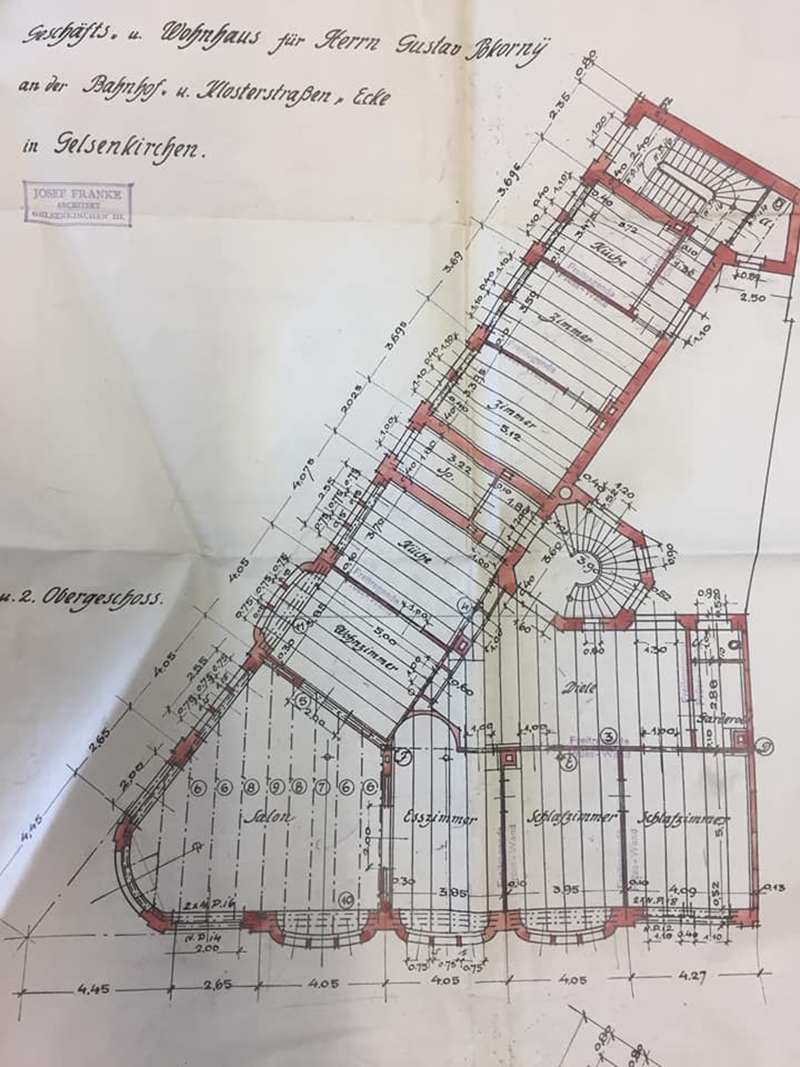 Bauplan Bahnhofstrasse 22, Ecke Klosterstrasse