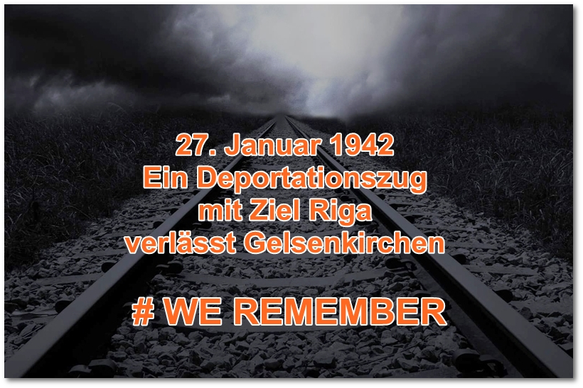 Internationaler Holocaust-Gedenktag und Jahrestag der Deportation nach Riga.