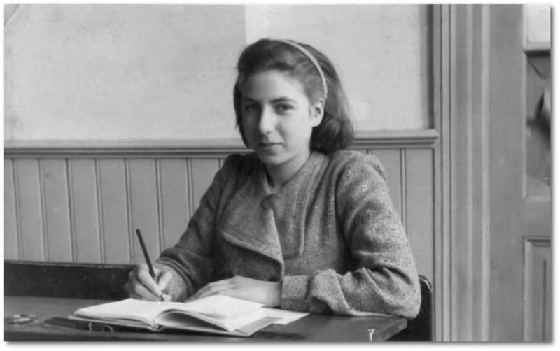 Fanny Susanne Gnsberg in der Volksschule in Den Haag, 1940