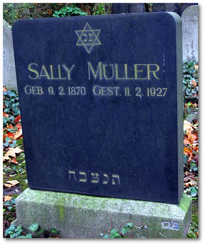 Simon Sally Mllers Grab auf dem Jdischen Friedhof an der Wanner Strasse 