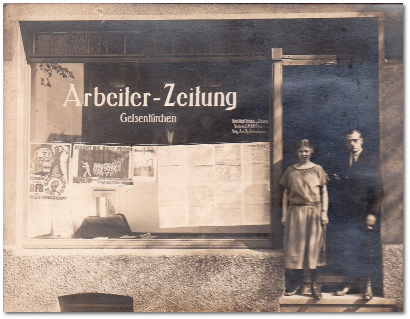 Geschftsstelle der Arbeiter-Zeitung in Gelsenkirchen