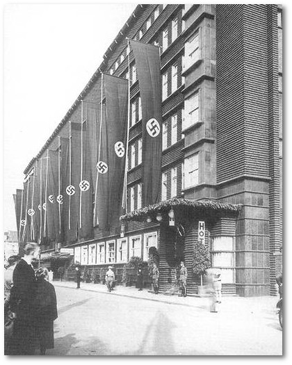 Hans-Sachs-Haus in Gelsenkirchen. Zwischen 1933-1945 Unrechtsort und Sitz der Stadtverwaltung