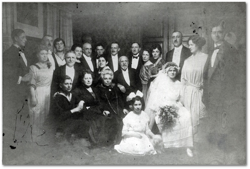 Hochzeit von Alfred Alsberg und Martha Eichengrün, 1919