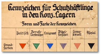 Man wei� bis heute nicht, wie viele Menschen mit schwarzem und gr�nem Winkel bis 1945 in den Konzentrationslagern inhaftiert waren und gestorben sind. Man sch�tzt mehrere Zehntausend M�nner und etwa 5000 Frauen.