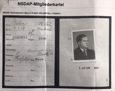Mitgliederkartei der NSDAP: Wilhelm R�ter
