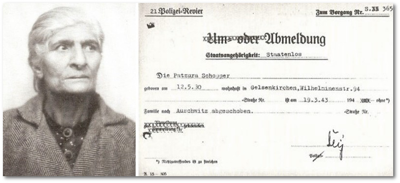 März 1943 - Deportation der Gelsenkirchener Sinti und Lovara nach Auschwitz-Birkenau