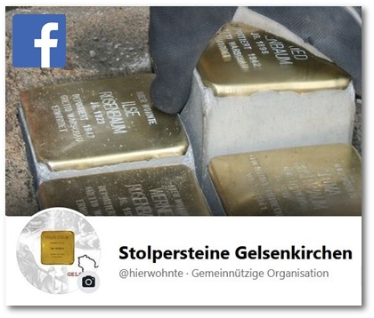 Stolpersteine Gelsenkirchen  auch auf facebook