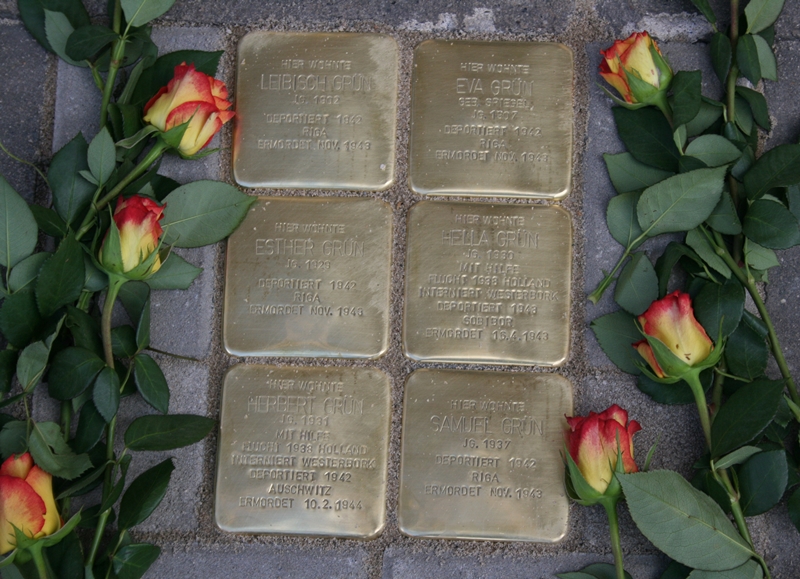 Stolpersteine für Familie Leibisch Grün in Gelsenkirchen