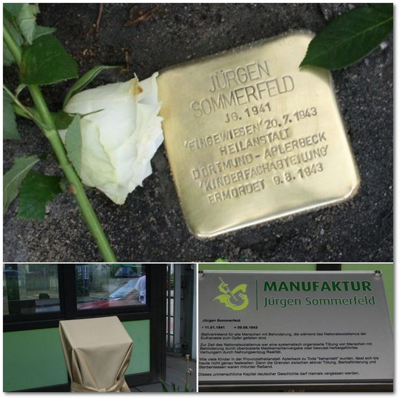 Gelsenkirchen: Stolperstein und Stele erinnern an Jürgen Sommerfeld