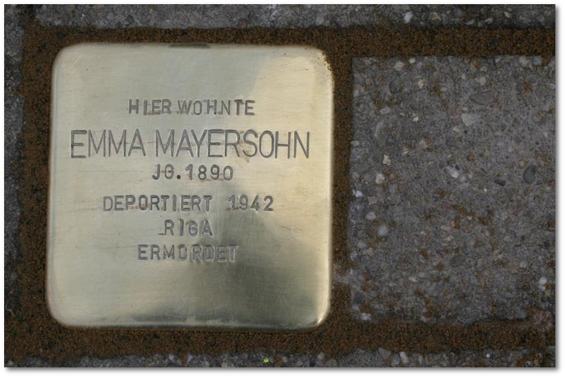 Stolpersteine Gelsenkirchen - Emma Mayersohn
