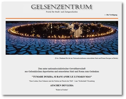 Virtuelle Gedenktafel erinnert an Gelsenkirchener Sinti und Roma